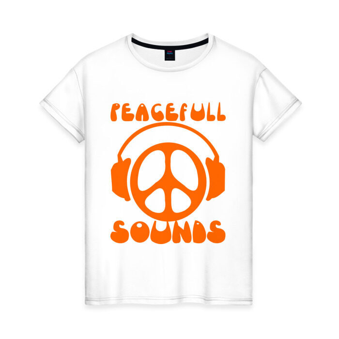 Женская футболка хлопок Sounds (2) фото