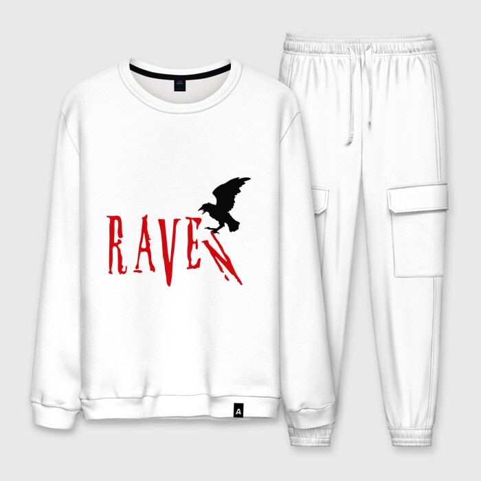 Мужской костюм хлопок Raven - Ворон фото