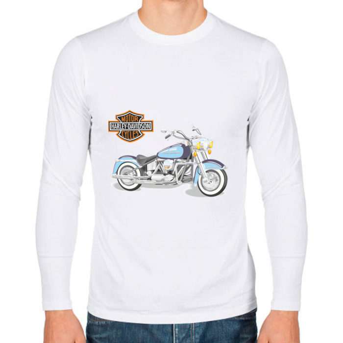 Мужской лонгслив хлопок Harley (2) фото