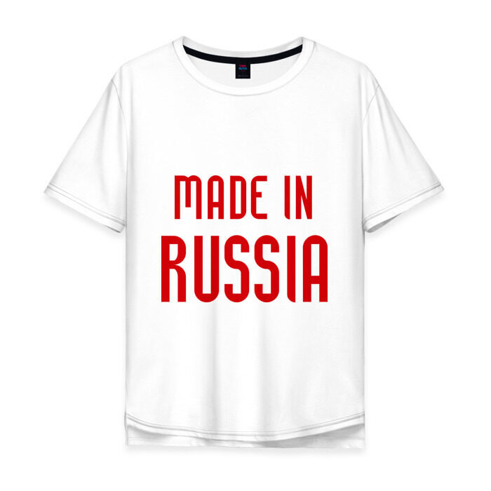 Мужская футболка хлопок Oversize Made in Russia фото