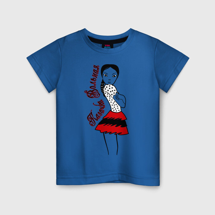 Детская футболка хлопок Казачка вольная фото