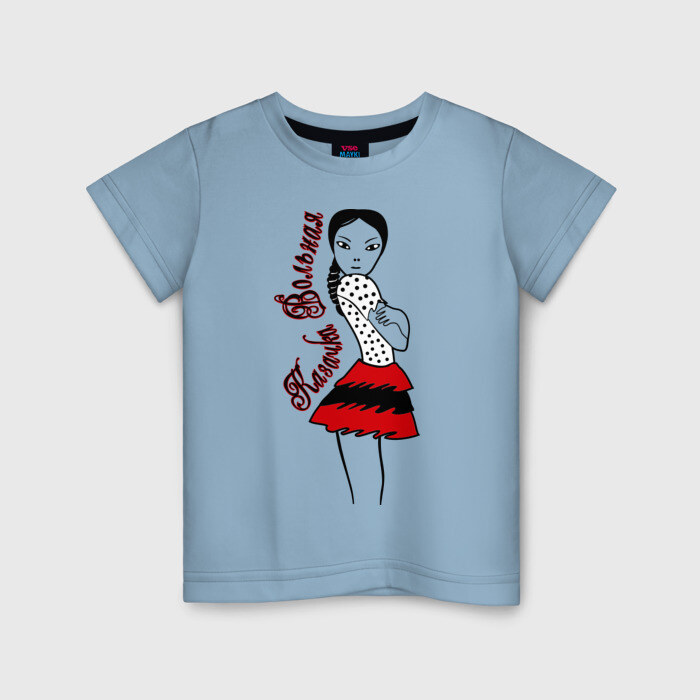 Детская футболка хлопок Казачка вольная фото