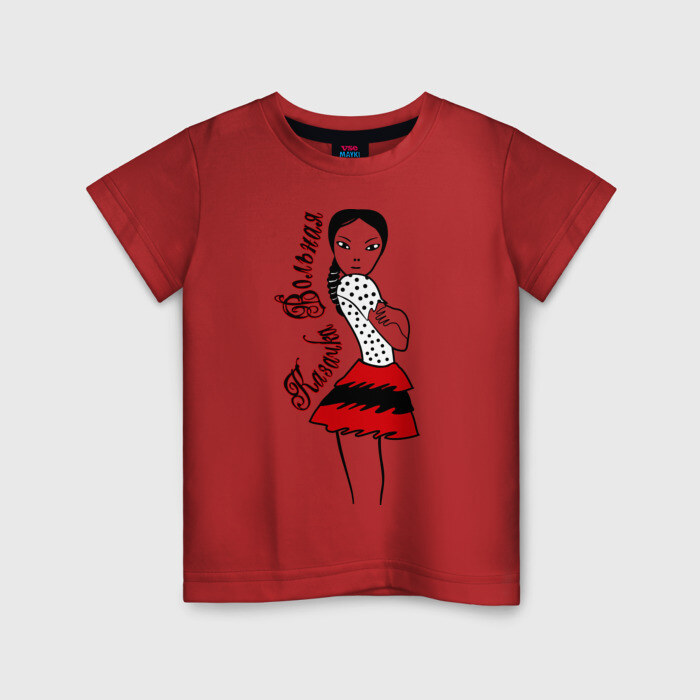 Детская футболка хлопок Казачка вольная фото