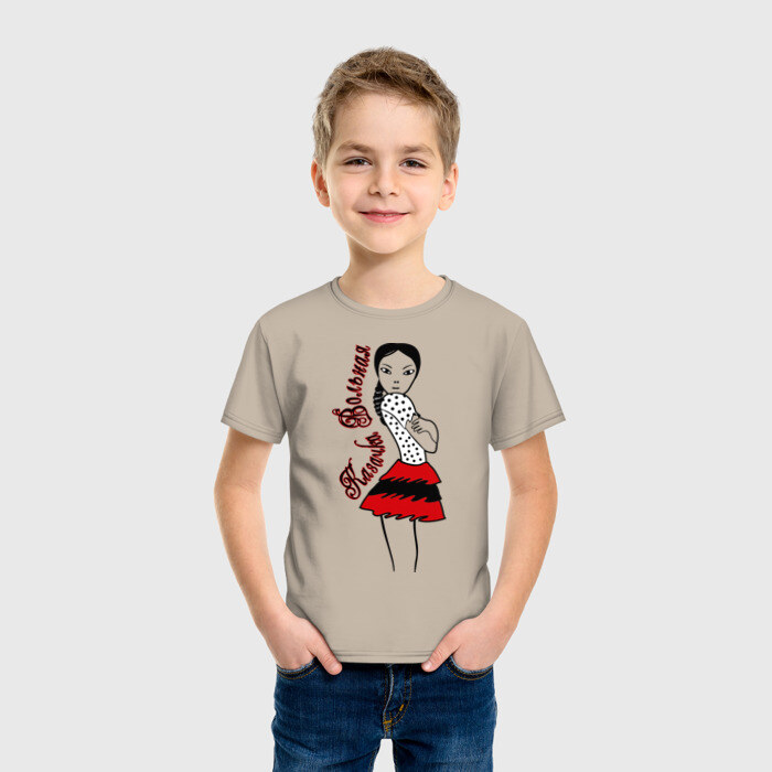 Детская футболка хлопок Казачка вольная фото