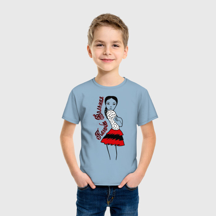 Детская футболка хлопок Казачка вольная фото