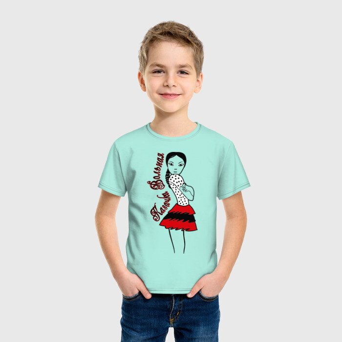 Детская футболка хлопок Казачка вольная фото