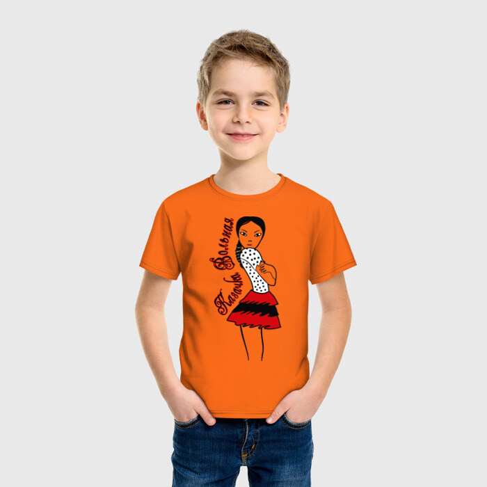 Детская футболка хлопок Казачка вольная фото