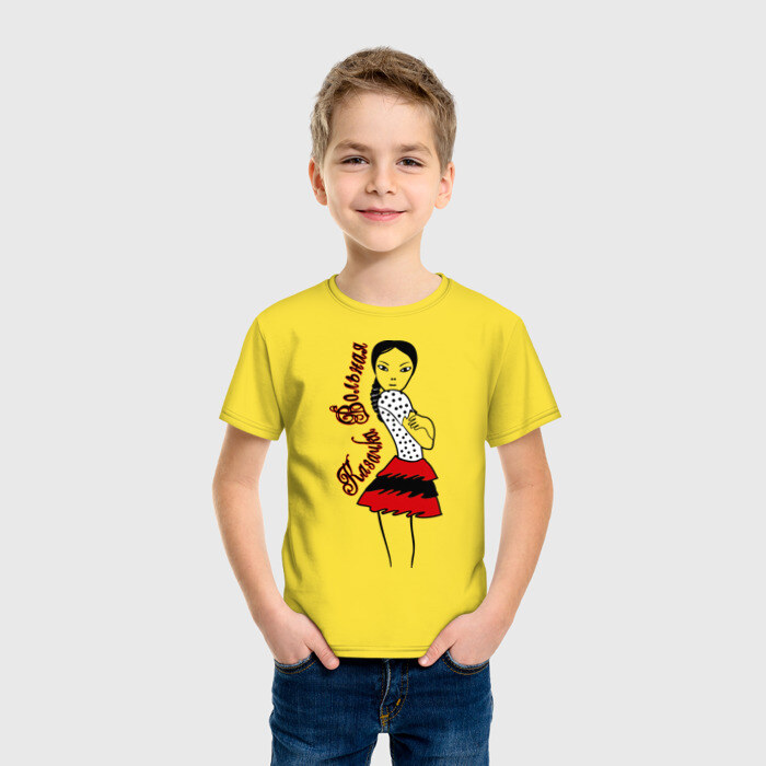 Детская футболка хлопок Казачка вольная фото