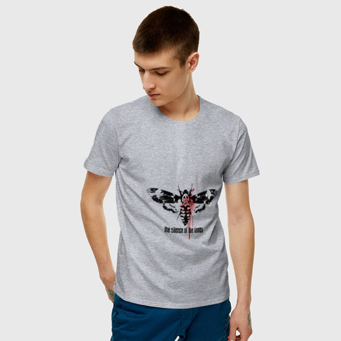 Мужская футболка хлопок Молчание ягнят фото