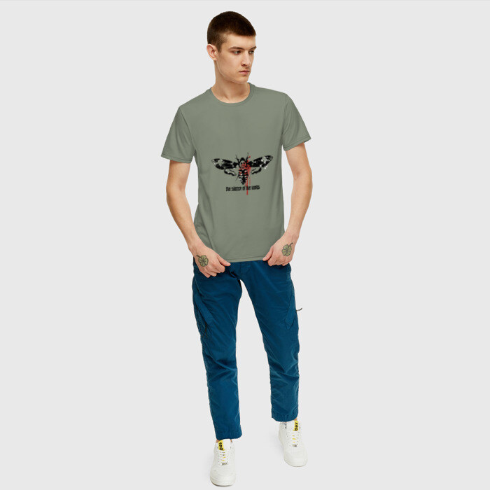 Мужская футболка хлопок Молчание ягнят фото