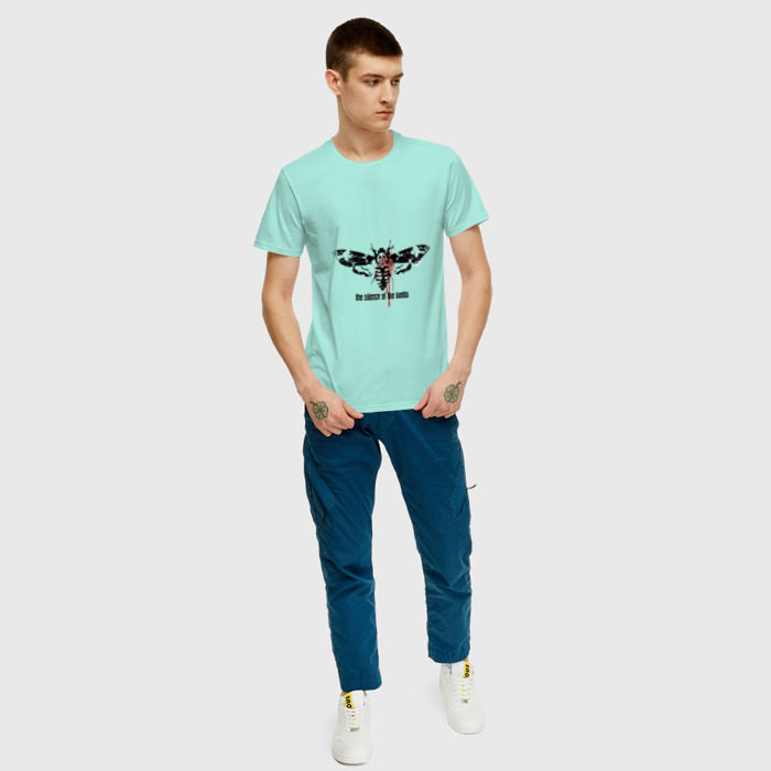 Мужская футболка хлопок Молчание ягнят фото