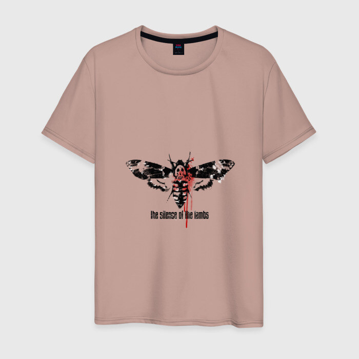 Мужская футболка хлопок Молчание ягнят фото