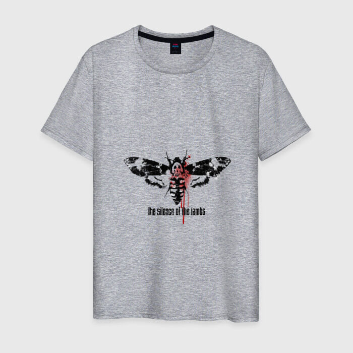 Мужская футболка хлопок Молчание ягнят фото