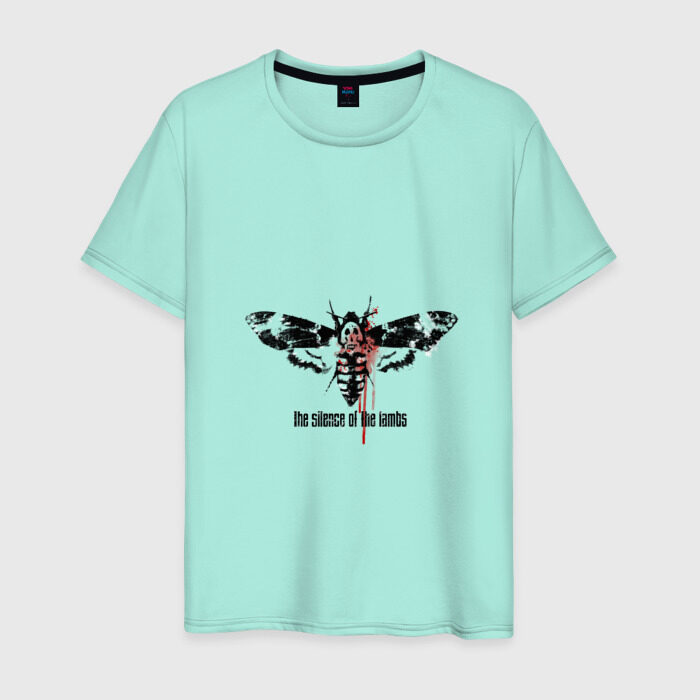 Мужская футболка хлопок Молчание ягнят фото