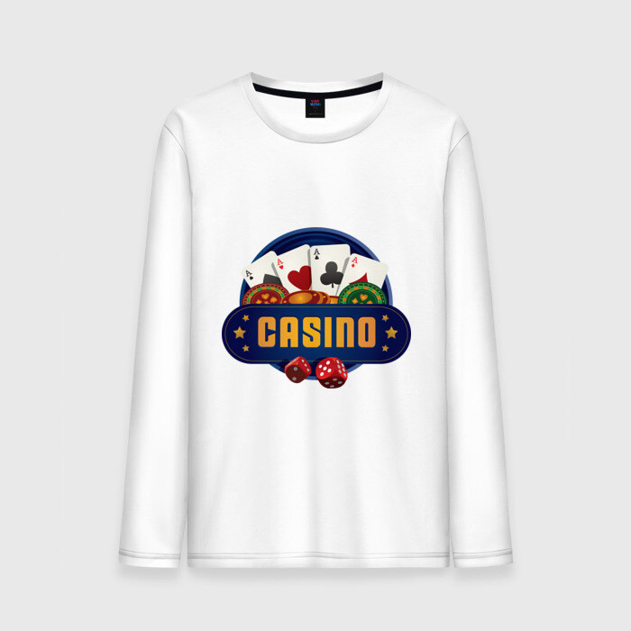 Мужской лонгслив хлопок Casino - Казино фото