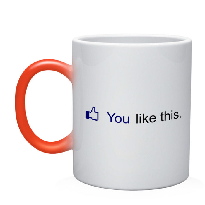 Кружка хамелеон You like this фото