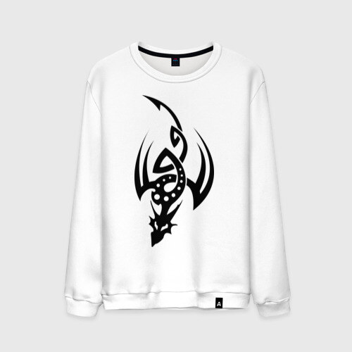 Мужской свитшот хлопок тату-дракон7 фото