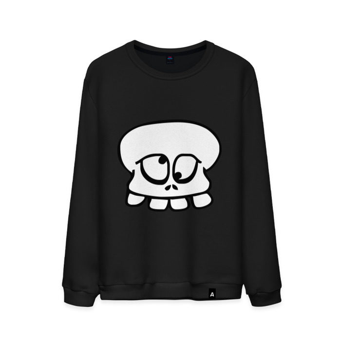Мужской свитшот хлопок Crazy_Skull фото