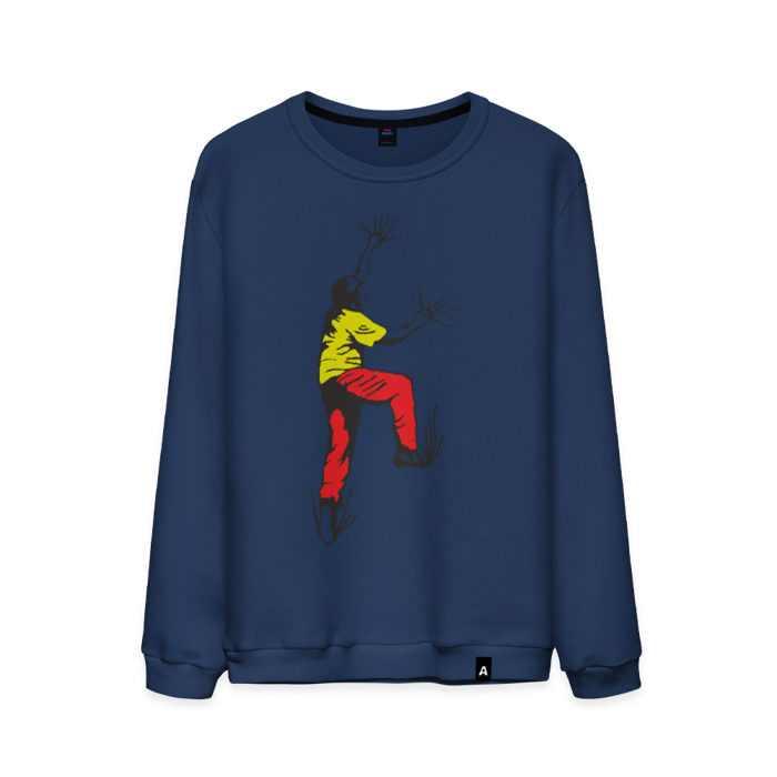 Мужской свитшот хлопок Альпинист карабкается фото