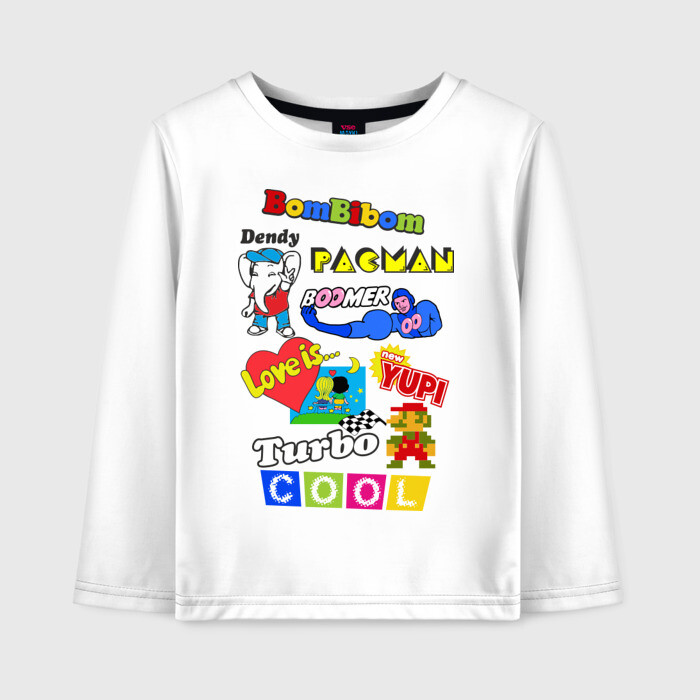 Детский лонгслив хлопок Бренды 90-х фото
