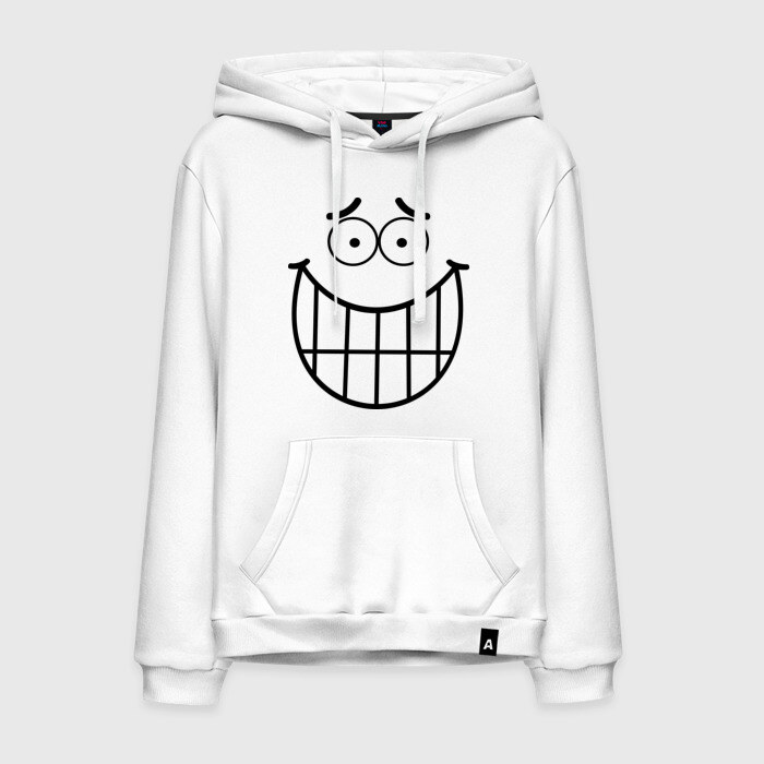 Мужская толстовка хлопок Смайлик улыбастик фото