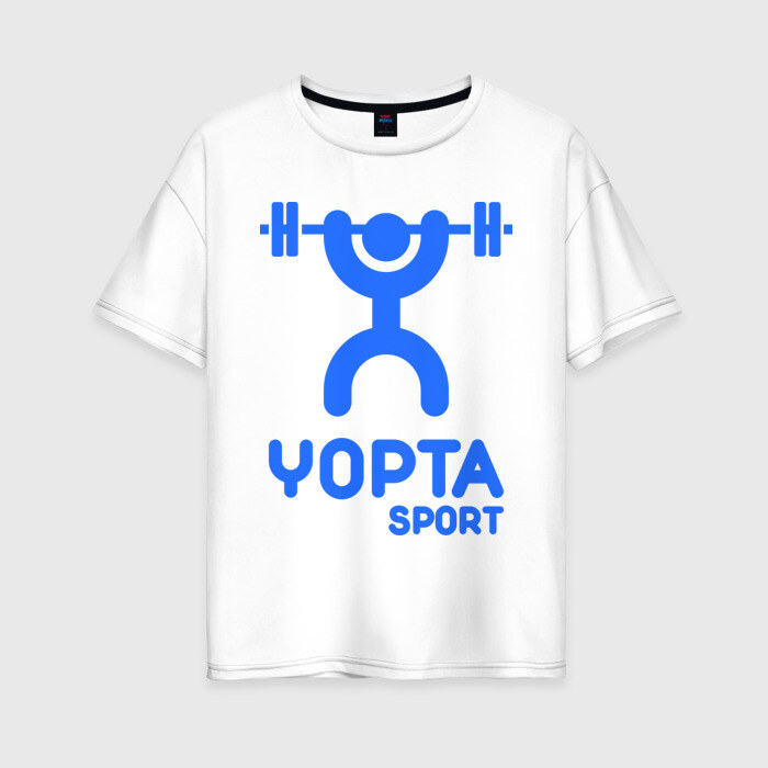 Женская футболка хлопок Oversize Yopta Sport фото