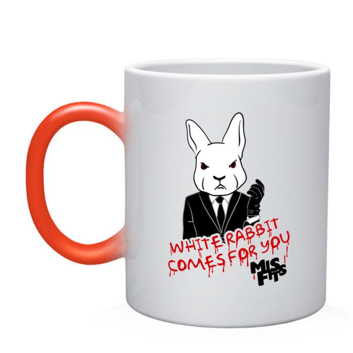 Кружка хамелеон Rabbit misfits фото