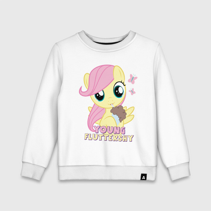Детский свитшот хлопок Young Fluttershy фото