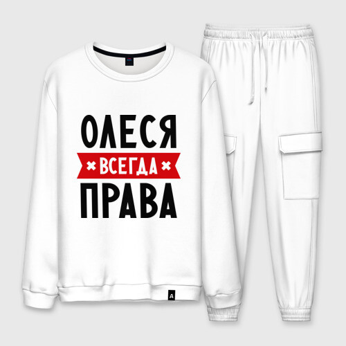 Мужской костюм хлопок Олеся всегда права фото