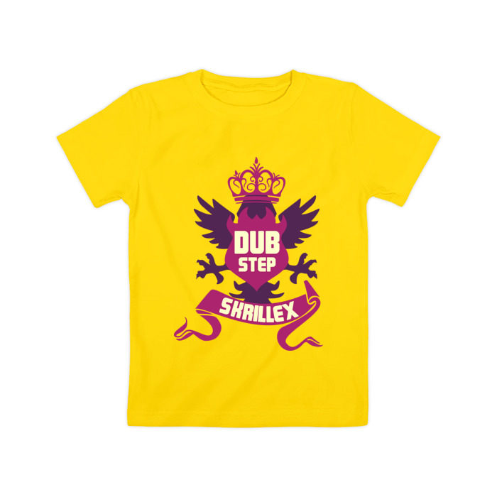 Детская футболка хлопок Dub step logo фото