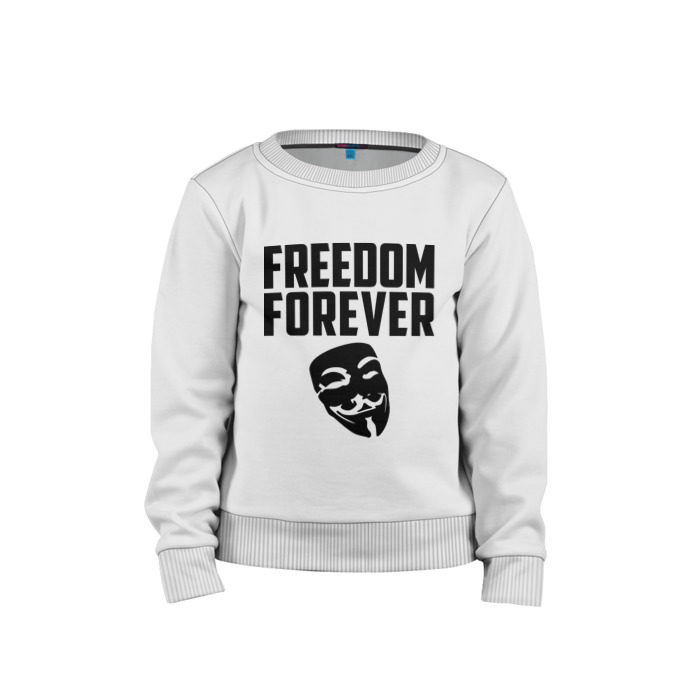 Детский свитшот хлопок Freedom forever фото