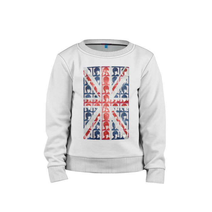 Детский свитшот хлопок The Beatles Flag фото