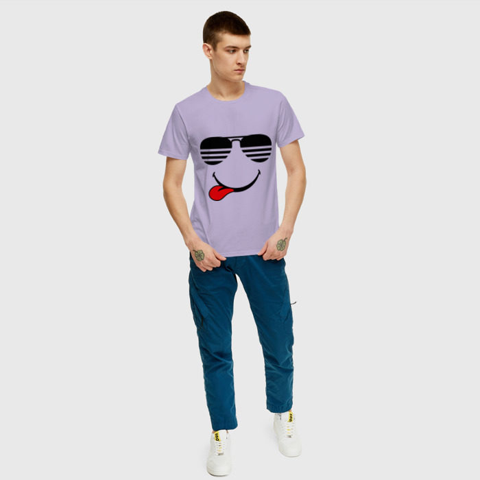 Мужская футболка хлопок Мы на позитиве (язык слева) фото