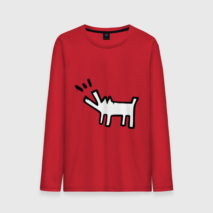 Мужской лонгслив хлопок Собака (Banksy) фото