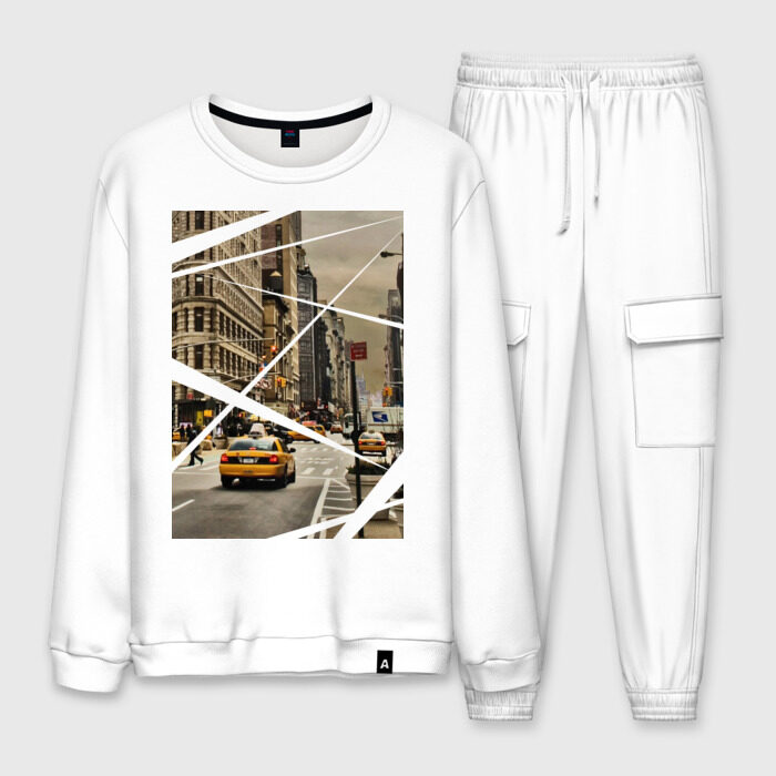 Мужской костюм хлопок Улицы NY фото