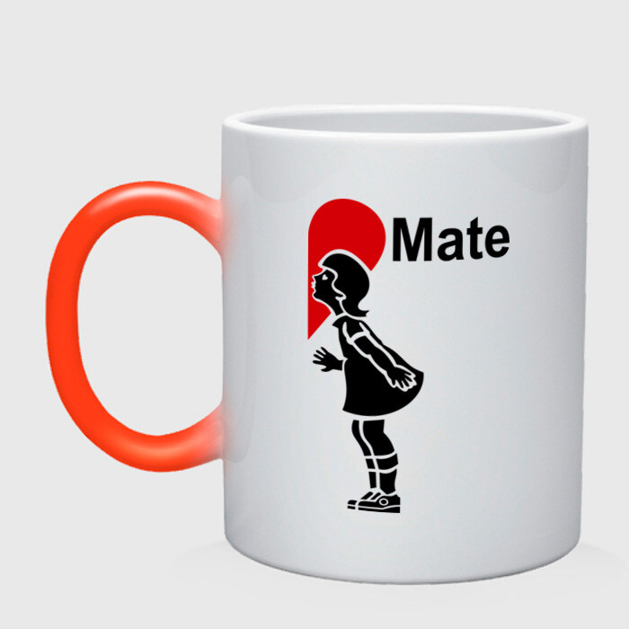 Кружка хамелеон Soul Mate (родная душа). фото