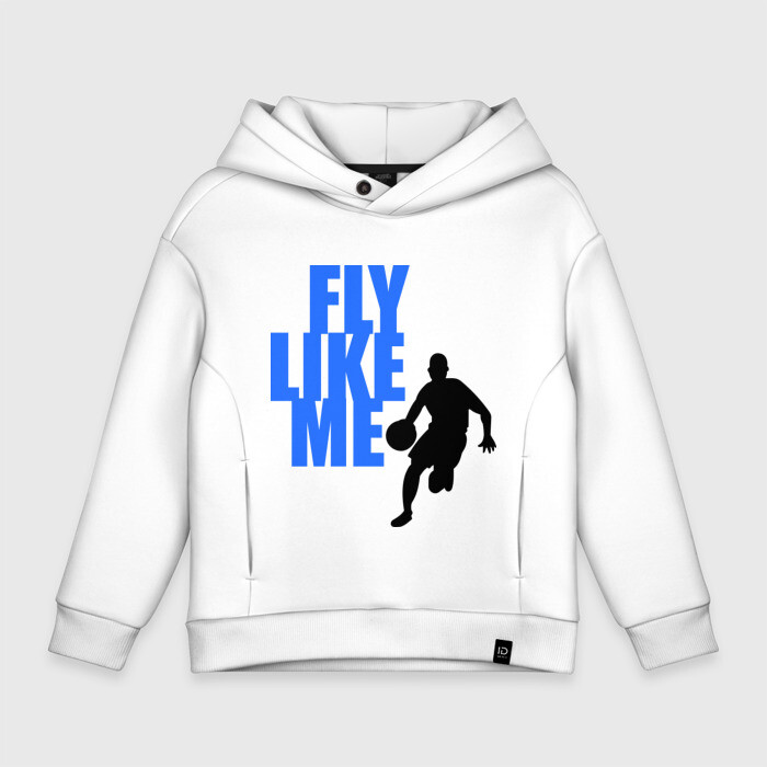 Детское худи Oversize хлопок Fly like me. фото