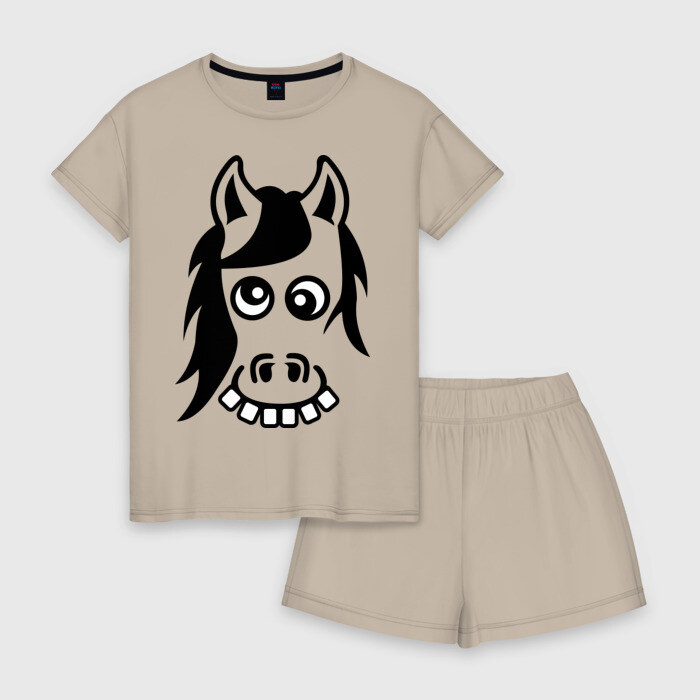 Женская пижама с шортиками хлопок Funny Horse фото