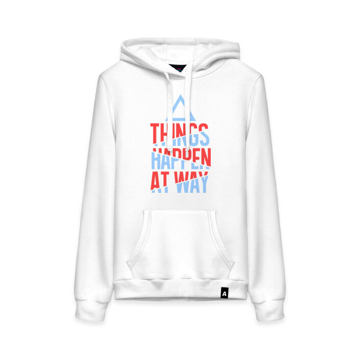 Женская толстовка хлопок Things Happen at Way фото