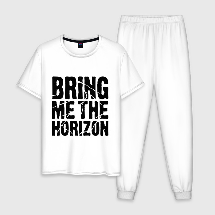 Мужская пижама хлопок Bring me the horizon фото