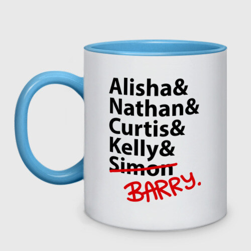 Кружка двухцветная Alisha&Natan&Curtis фото