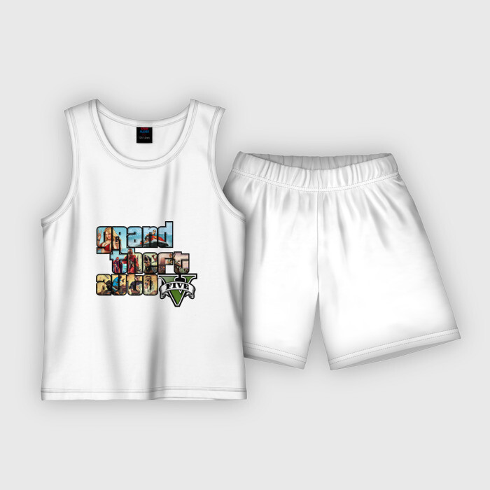 Детская пижама с шортами хлопок GTA 5 фото