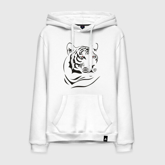 Мужская толстовка хлопок тигр фото