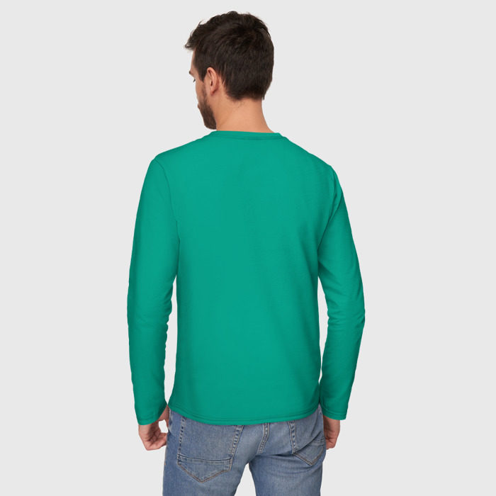 Мужской лонгслив хлопок Свитер с оленями фото