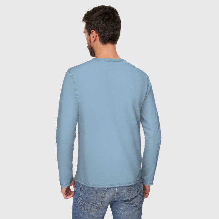 Мужской лонгслив хлопок Свитер с оленями фото