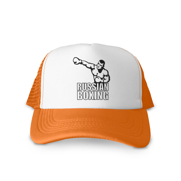 Кепка тракер с сеткой Russian boxing (Русский бокс) фото