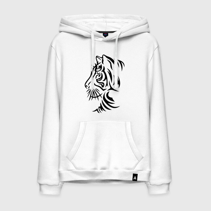 Мужская толстовка хлопок Тигр тату фото