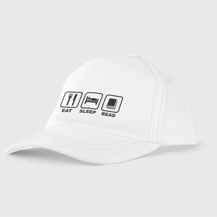 Детская бейсболка Eat Sleep Read (Ешь Спи Читай) фото