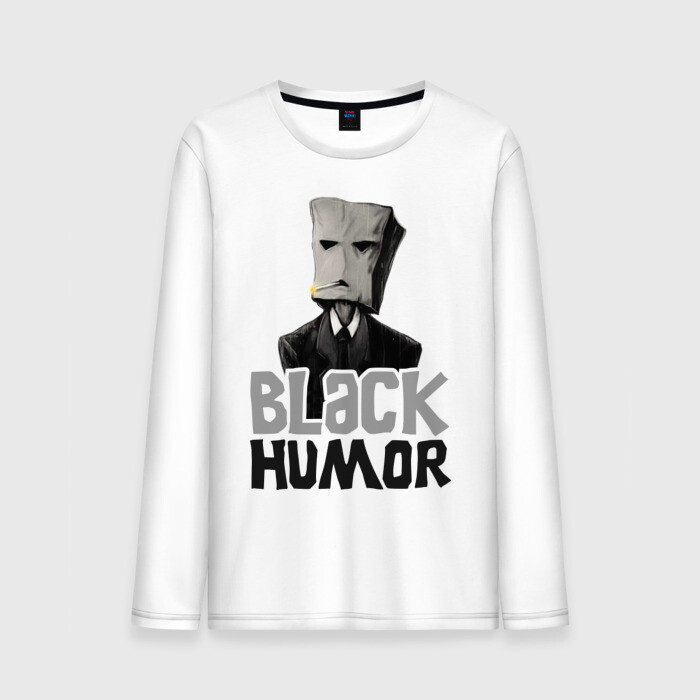Мужской лонгслив хлопок Black Humor фото