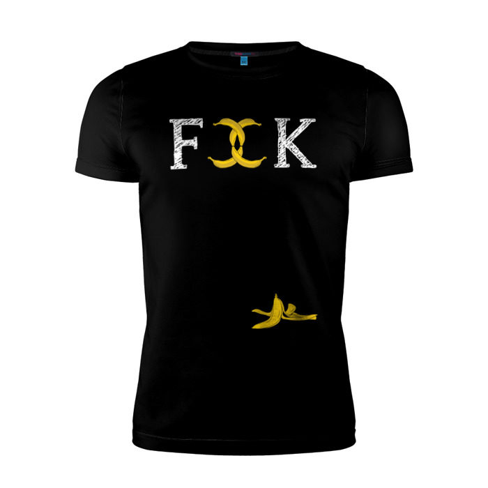 Мужская футболка премиум Banana fck фото